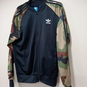 Adidas men's camo track jacket M